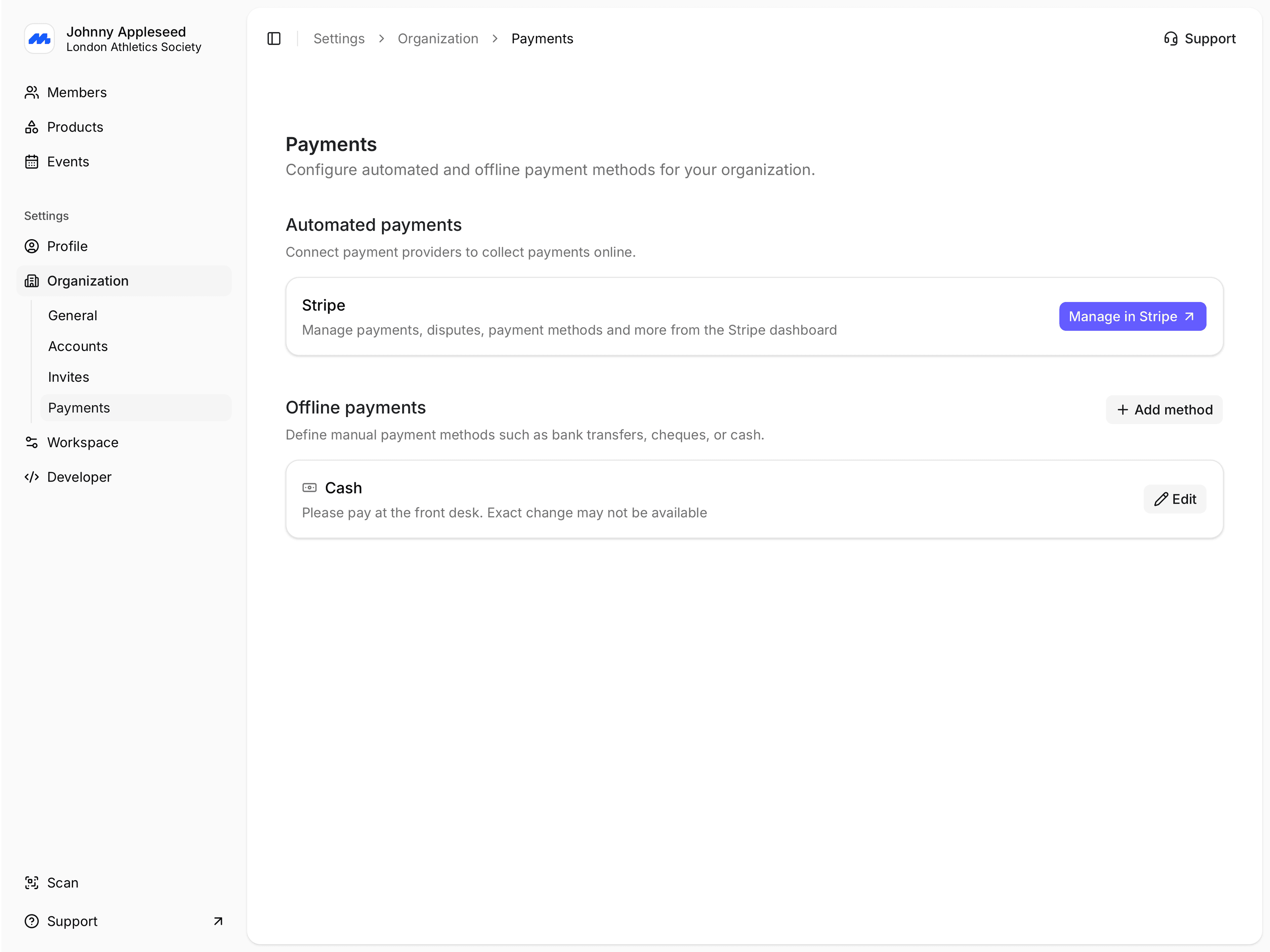 Payments